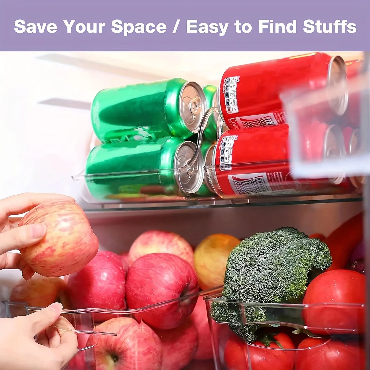 Refrigerator Organizer Bins Soda