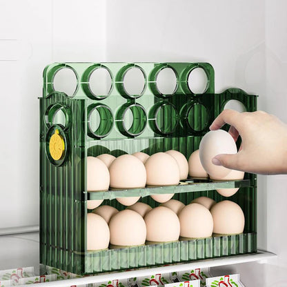 Egg Case Holder with Handle for Refrigerator