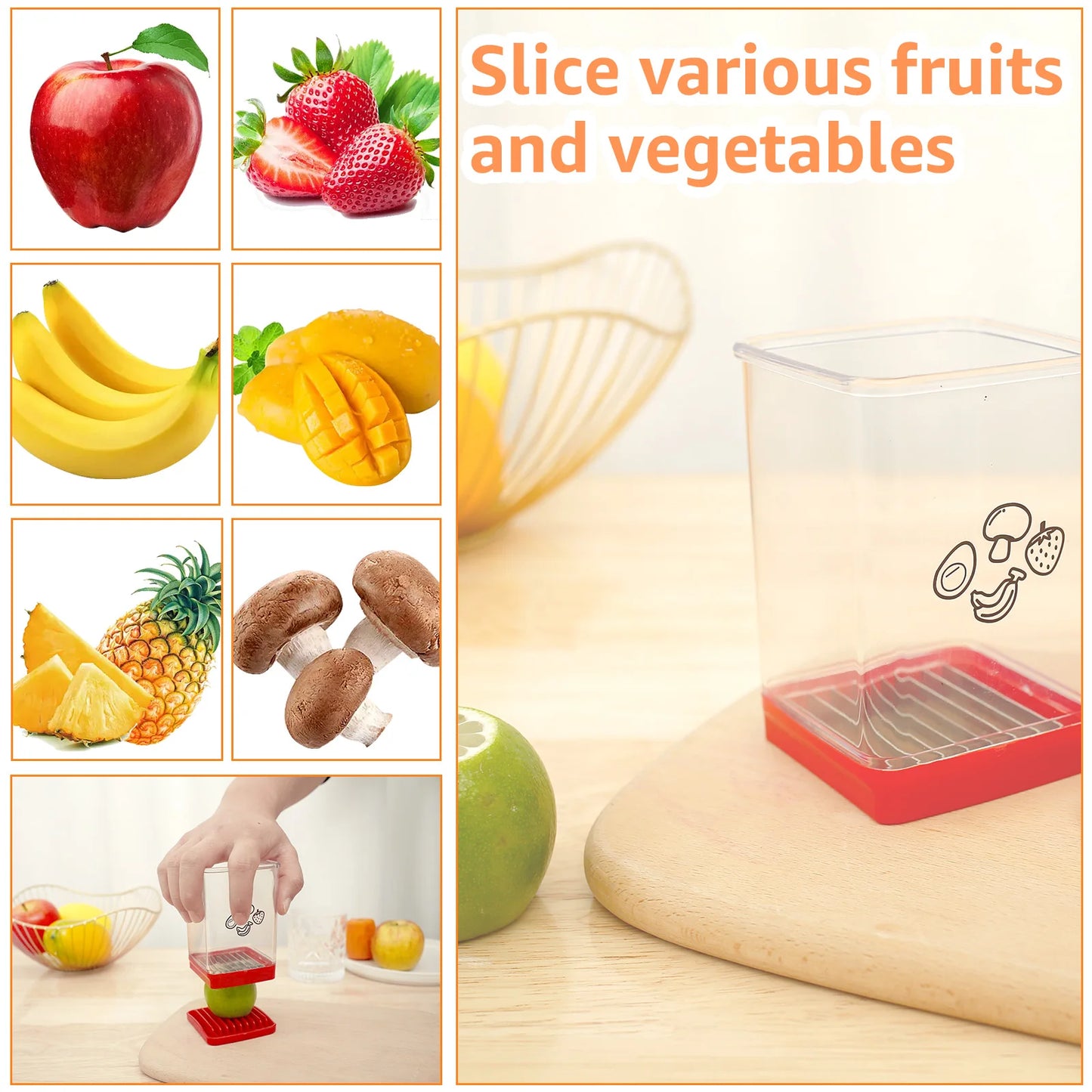 Fruit and Vegetable Slicer Cup