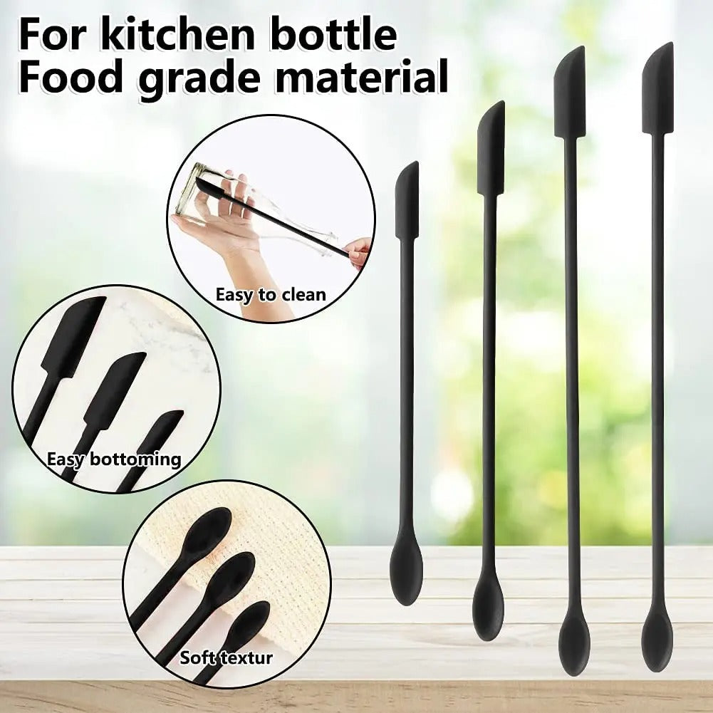 3Pcs Double Head Mini Silicone spoon