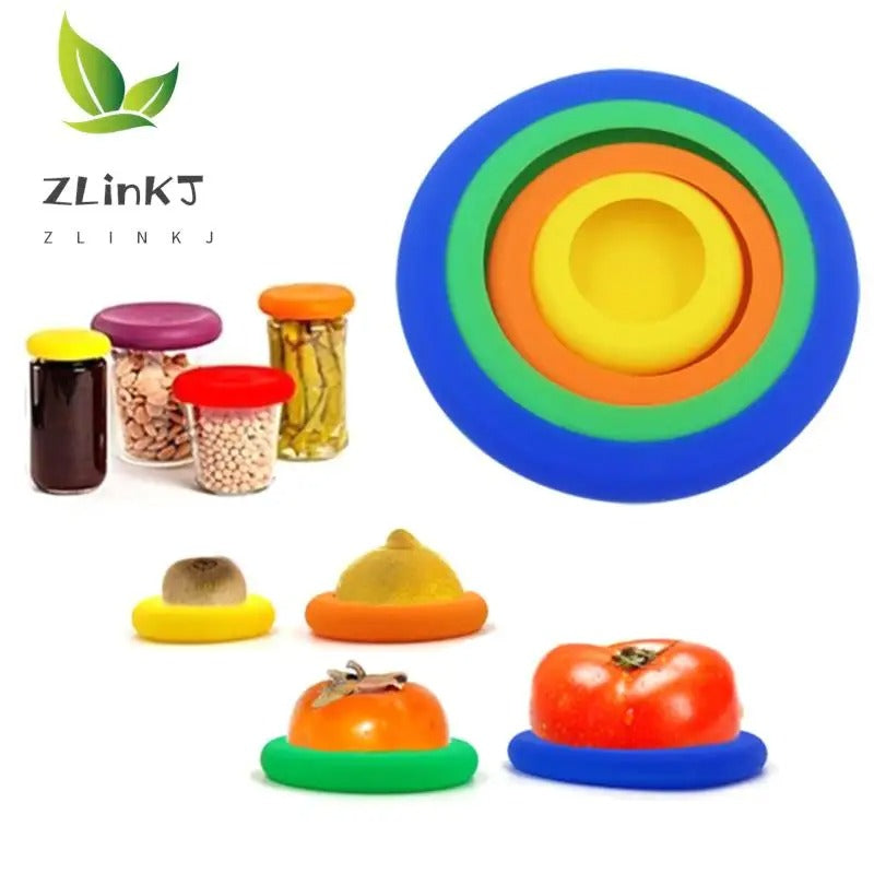 4pcs/Set Silicone Fresh Keeping