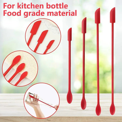 3Pcs Double Head Mini Silicone spoon