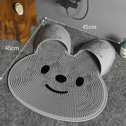 1pc Rabbit Silicone Massage Foot Mat